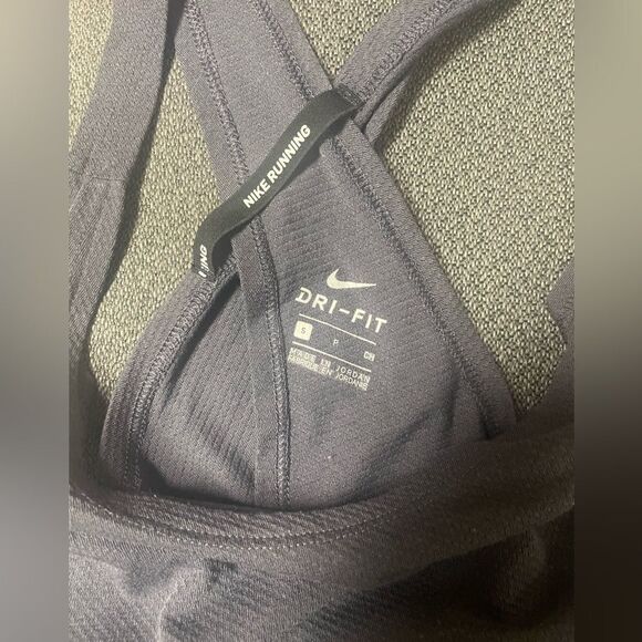 Nike Dri-Fit running tank, open back, slate blue color, size S - Picture 5 of 6